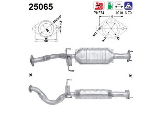 AS 25065 Catalytic Converter